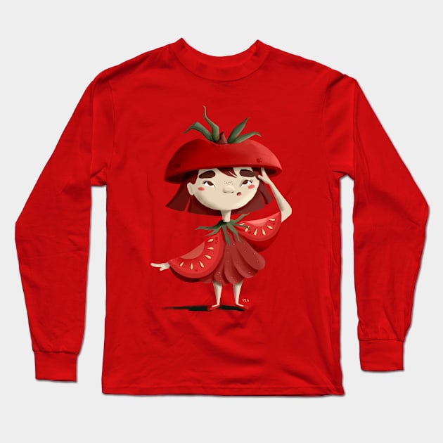 Tomatoe Long Sleeve T-Shirt by vero.e.a